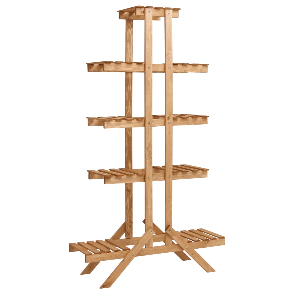 Soporte para plantas de madera de abeto 76x37x89 cm