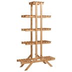 Soporte para plantas de madera de abeto 76x37x89 cm