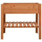 Jardinera de madera de abeto 88x43x80 cm