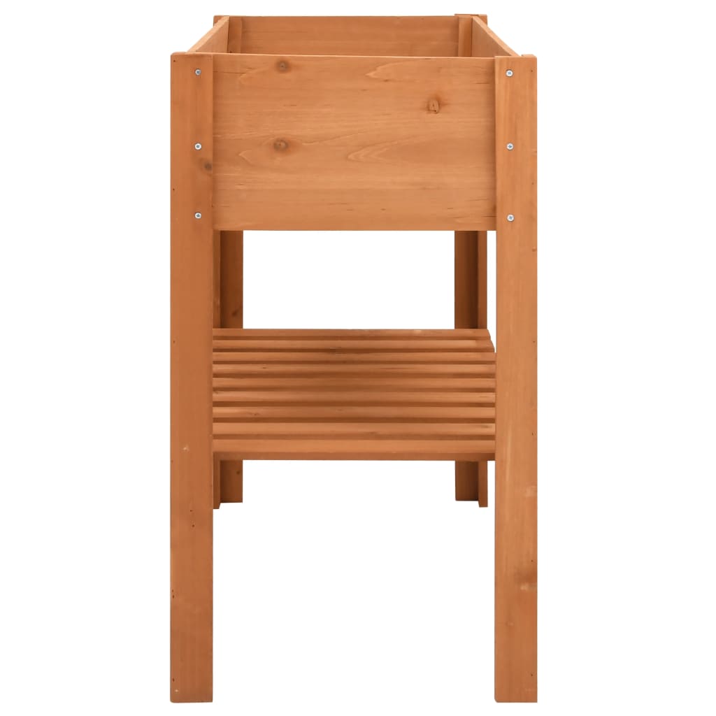 Jardinera de madera de abeto 88x43x80 cm