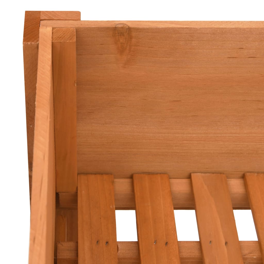 Jardinera de madera de abeto 88x43x80 cm