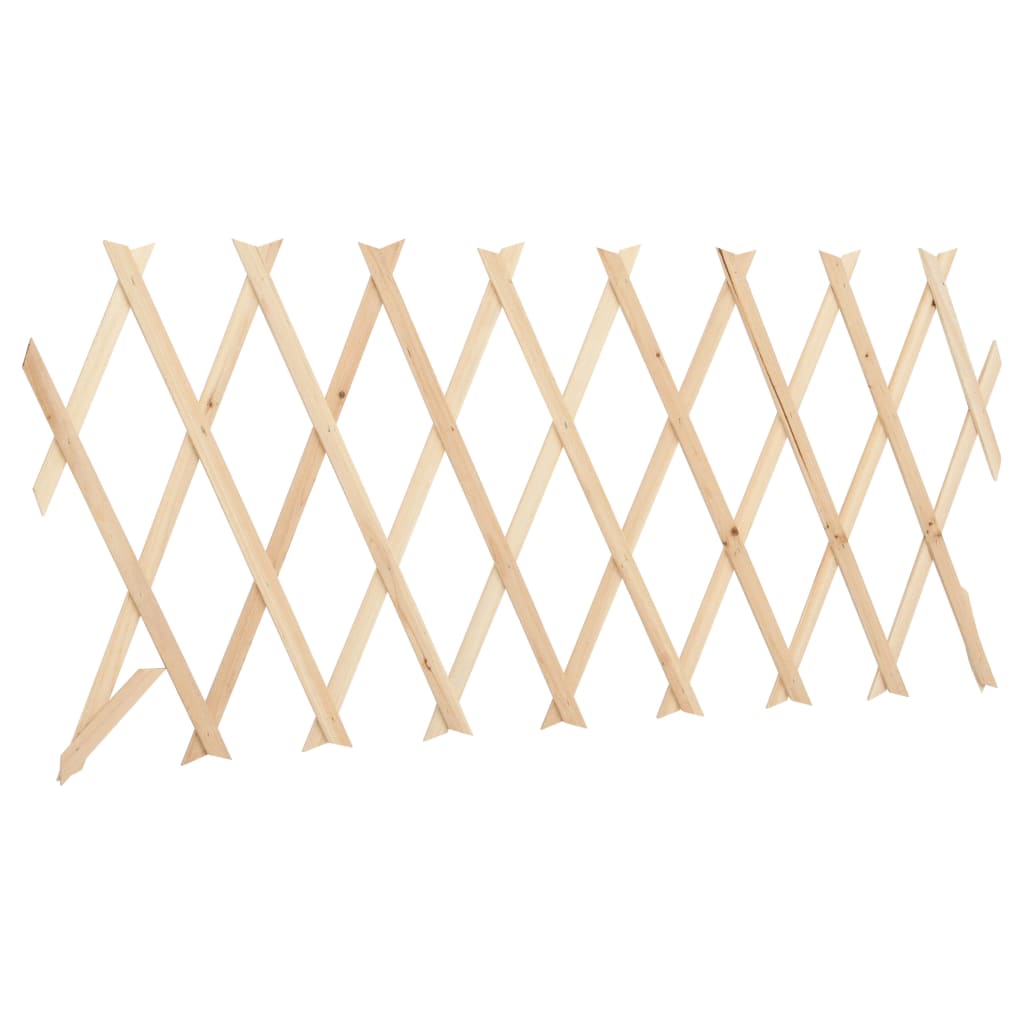 Vallas enrejadas 5 uds madera de abeto 180x30 cm