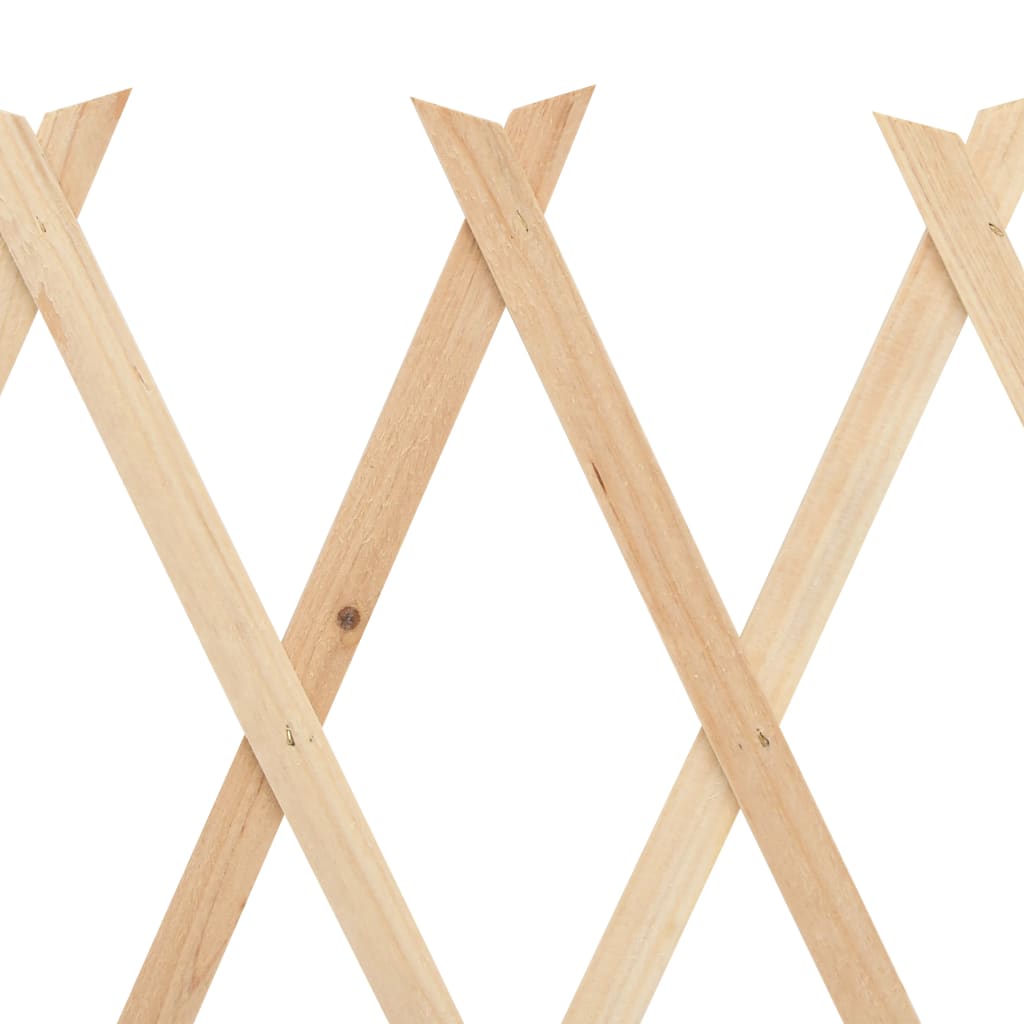 Vallas enrejadas 5 uds madera de abeto 180x30 cm