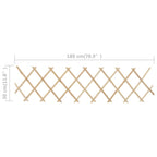 Vallas enrejadas 5 uds madera de abeto 180x30 cm