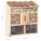 Hotel de insectos madera de abeto 30x10x30 cm