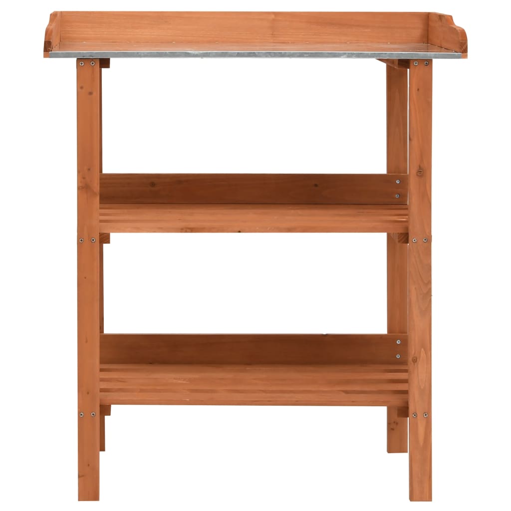 Soporte para plantas de madera de abeto 76x37x89 cm