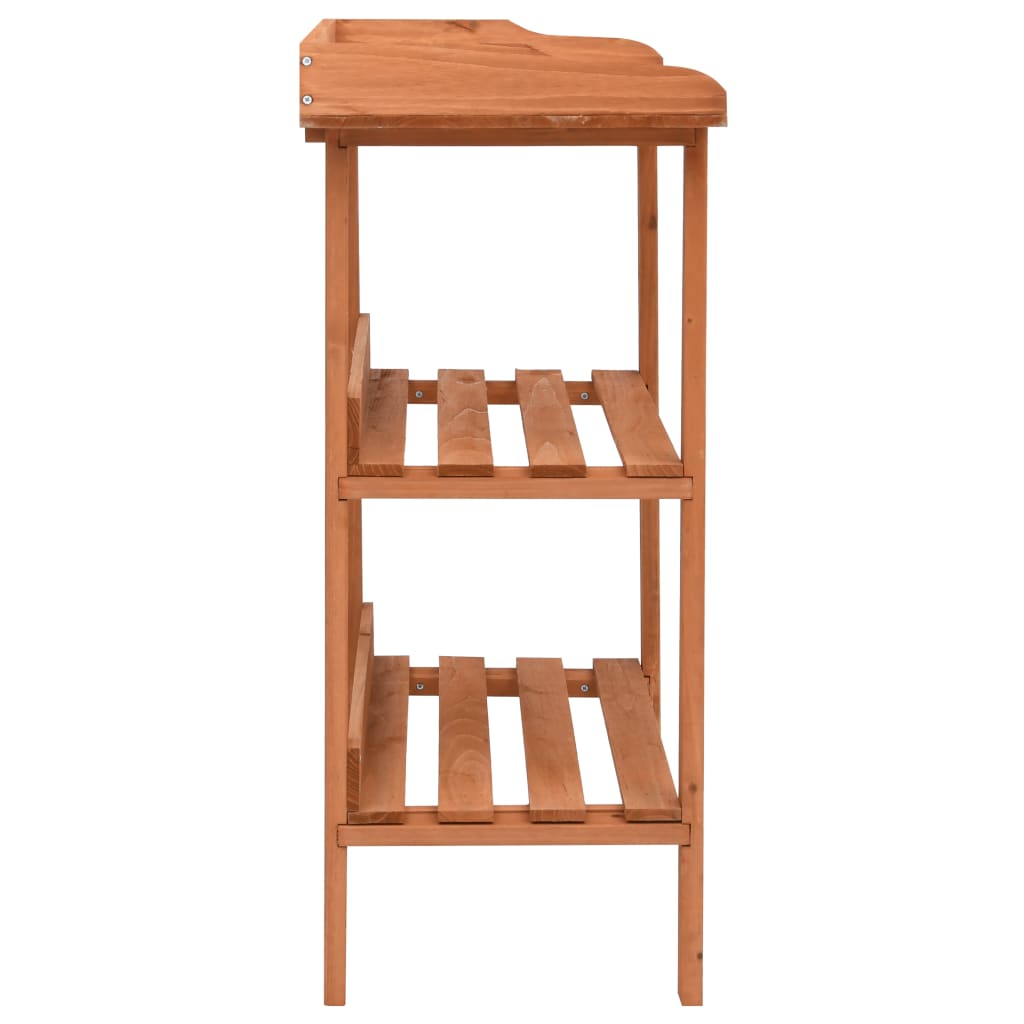 Soporte para plantas de madera de abeto 76x37x89 cm