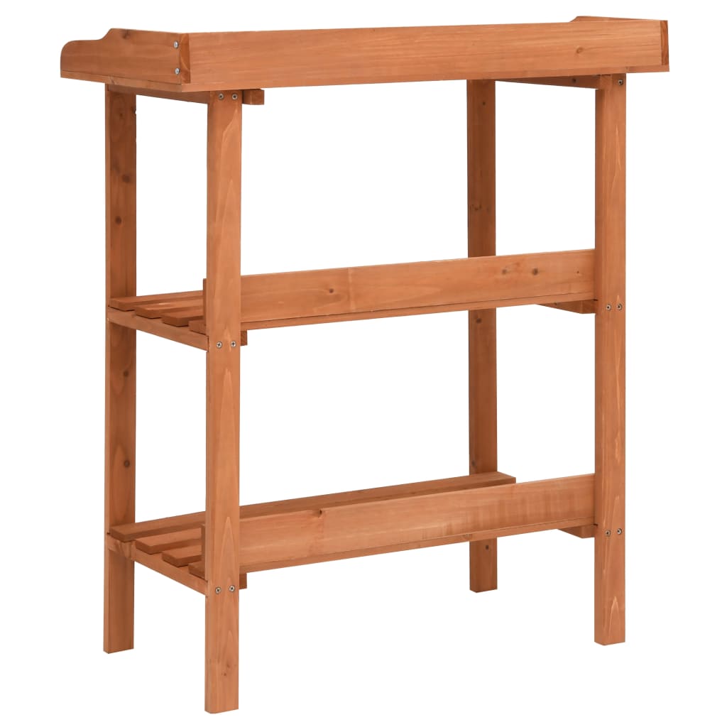 Soporte para plantas de madera de abeto 76x37x89 cm
