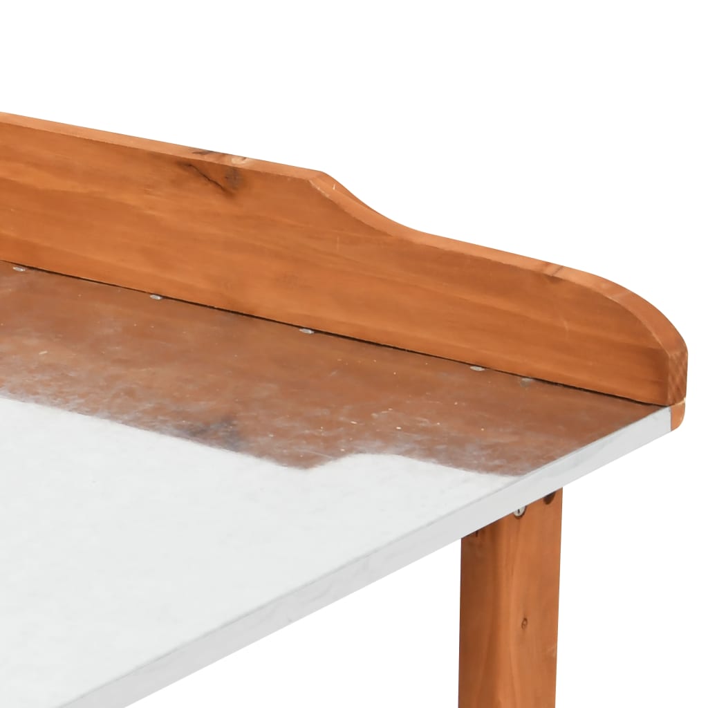 Soporte para plantas de madera de abeto 76x37x89 cm