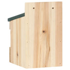 Casa para pájaros 4 unidades madera de abeto 12x16x20 cm