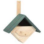 Casa para pájaros 4 unidades madera de abeto 24x16x30 cm