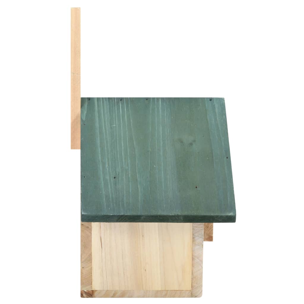 Casa para pájaros 4 unidades madera de abeto 24x16x30 cm