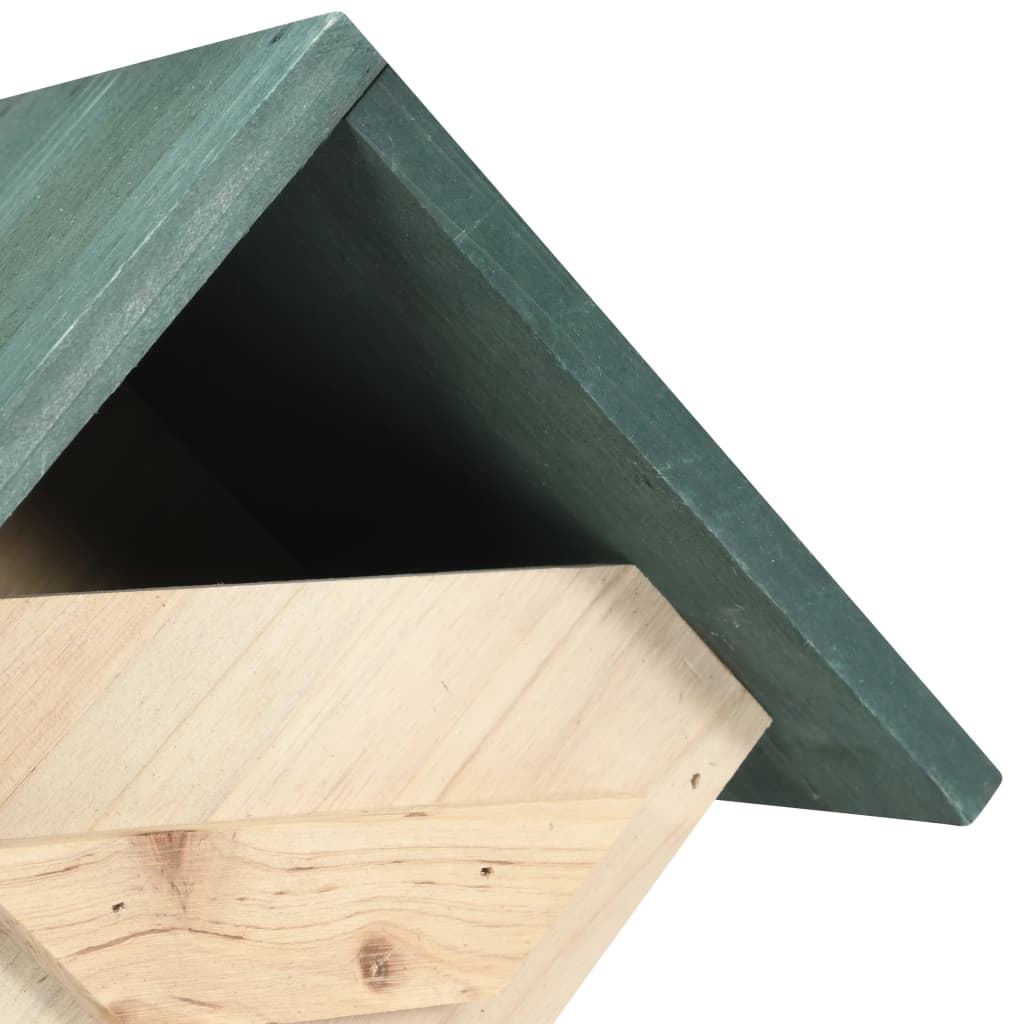 Casa para pájaros 4 unidades madera de abeto 24x16x30 cm