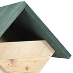 Casa para pájaros 4 unidades madera de abeto 24x16x30 cm