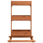 Jardinera de madera de abeto 52x30x78 cm