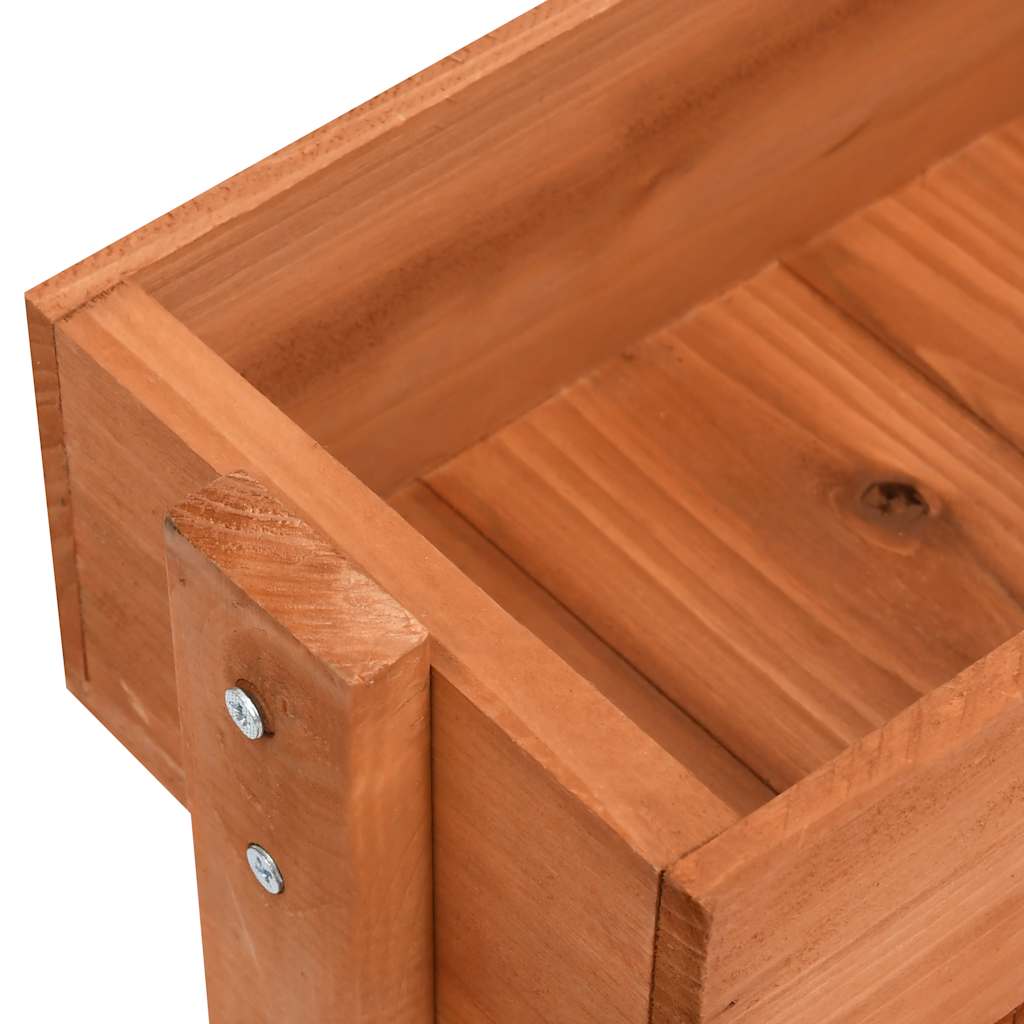 Jardinera de madera de abeto 52x30x78 cm