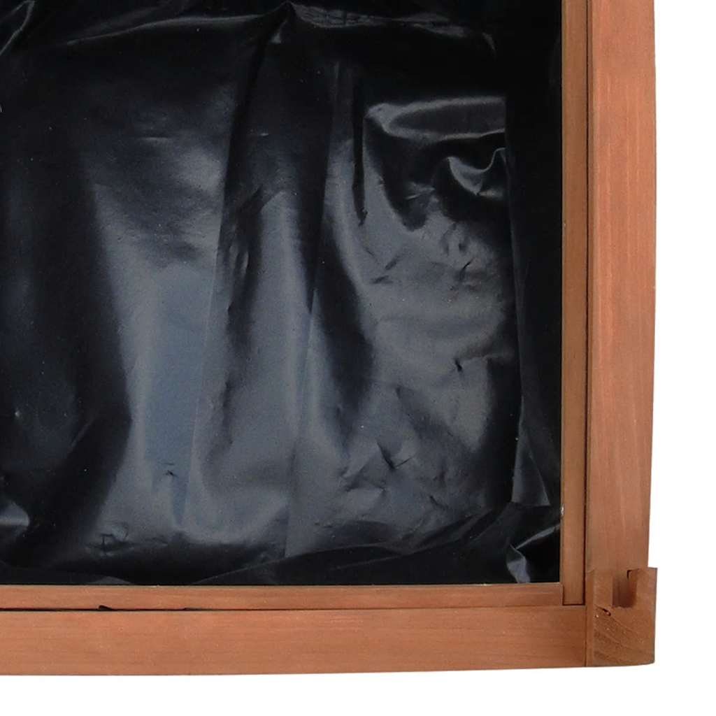 Arriates 2 unidades madera de abeto 50x50x50 cm