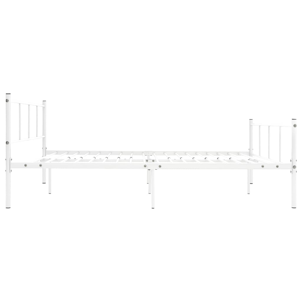 Estructura de cama sin colchón metal blanco 120x200 cm