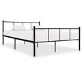 Estructura de cama sin colchón metal negro 140x200 cm