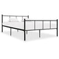 Estructura de cama sin colchón metal negro 140x200 cm