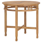 Conjunto de comedor de jardín 3 piezas madera maciza de teca