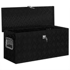 Caja de aluminio negra 80x30x35 cm