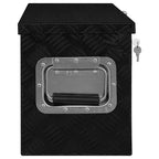 Caja de aluminio negra 80x30x35 cm