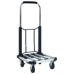 Carrito de transporte plegable de aluminio plateado 150 kg