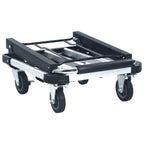 Carrito de transporte plegable de aluminio plateado 150 kg