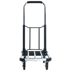 Carrito de transporte plegable de aluminio plateado 150 kg