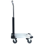 Carrito de transporte plegable de aluminio plateado 150 kg