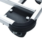 Carrito de transporte plegable de aluminio plateado 150 kg
