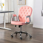 Silla de oficina giratoria de cuero sintético negro
