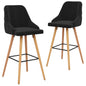 Kitchen stools 2 pieces cream velvet