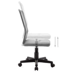Silla de oficina de tela de malla gris 44x52x100 cm