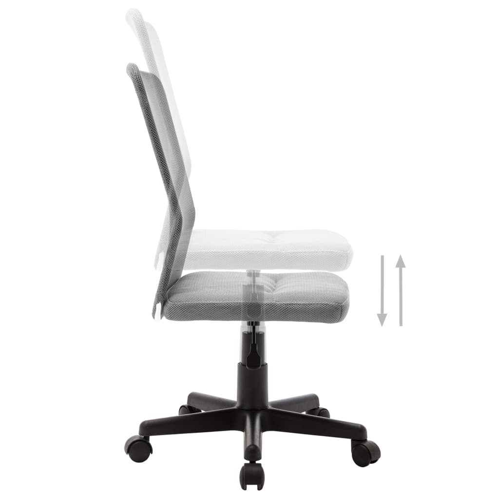 Silla de oficina de tela de malla gris 44x52x100 cm