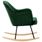 Silla de comedor de terciopelo verde oscuro