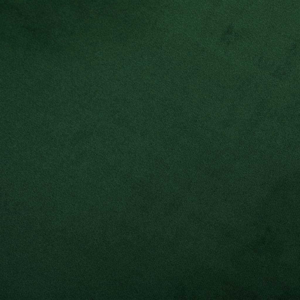 Silla de comedor de terciopelo verde oscuro
