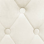 Taburetes de cocina 2 unidades terciopelo crema
