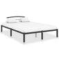 Black metal bed frame 200x200 cm