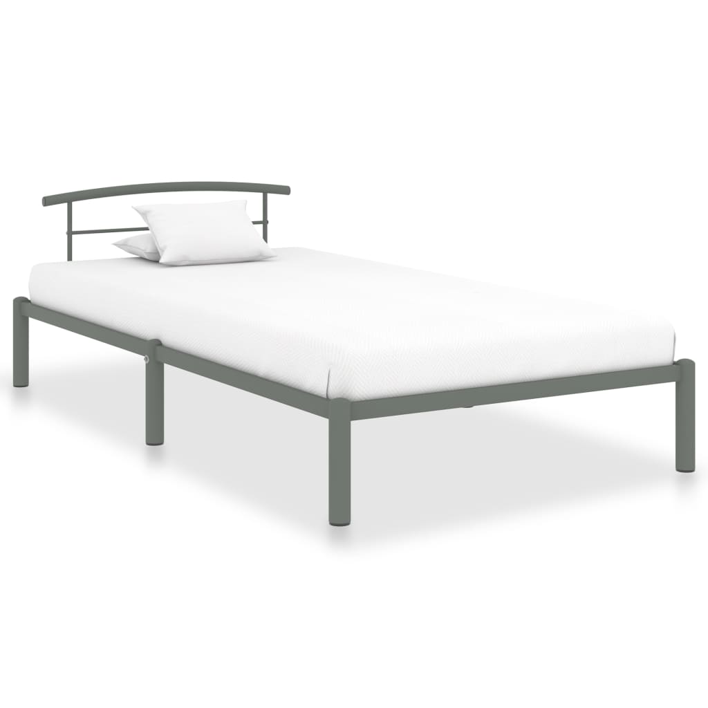 Estructura de cama de metal negro 200x200 cm
