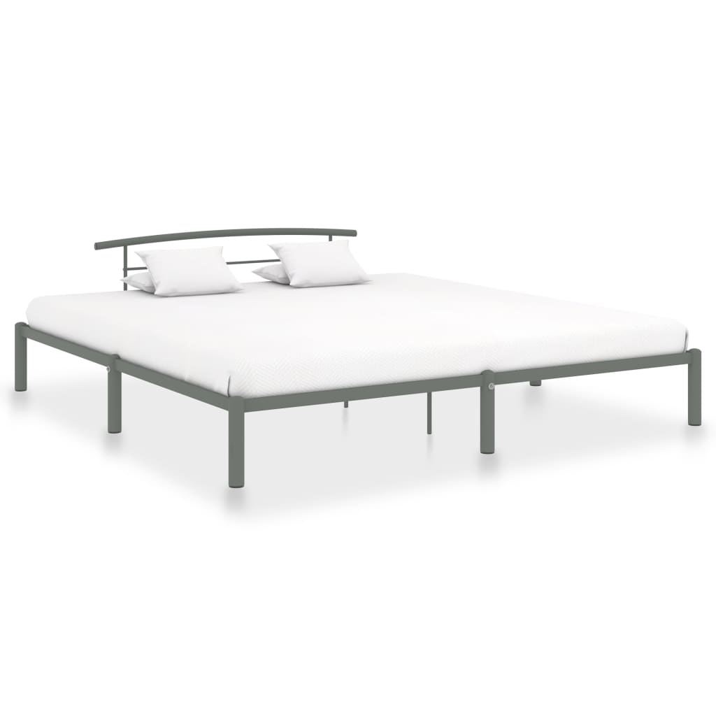 Estructura de cama de metal negro 200x200 cm