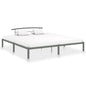 Black metal bed frame 200x200 cm