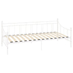 Estructura de cama sin colchón metal blanco 90x200 cm