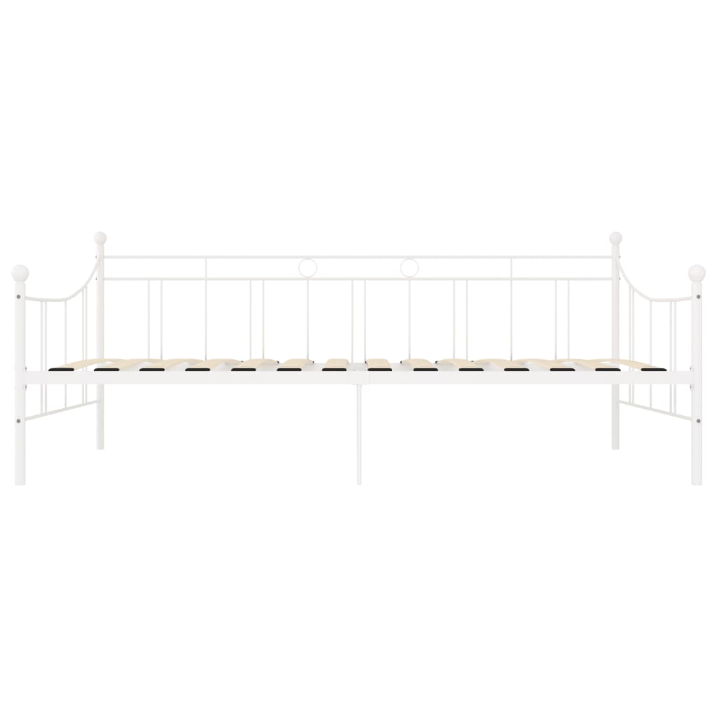 Estructura de cama sin colchón metal blanco 90x200 cm