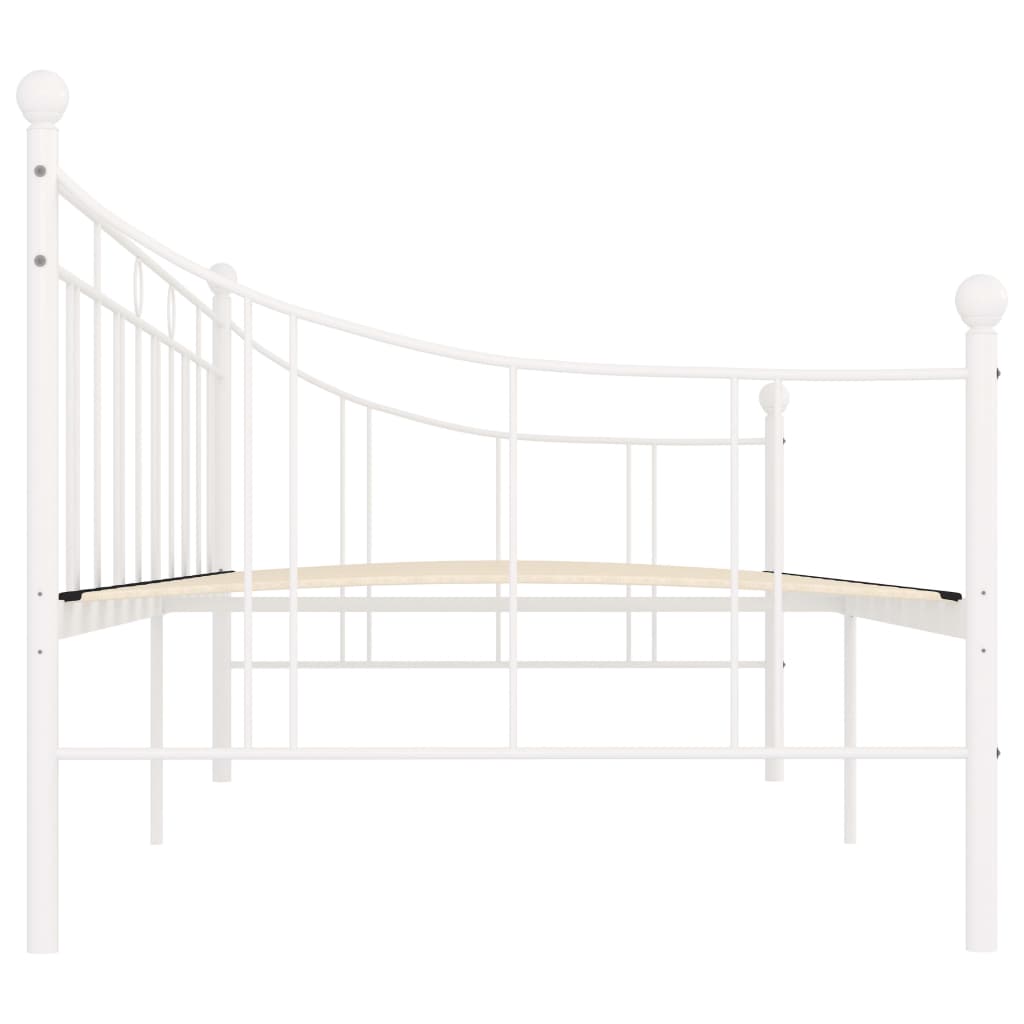 Estructura de cama sin colchón metal blanco 90x200 cm