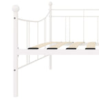 Estructura de cama sin colchón metal blanco 90x200 cm