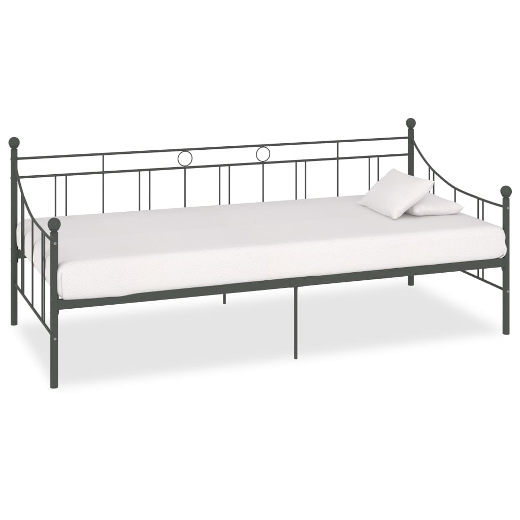 Estructura de cama sin colchón metal blanco 90x200 cm