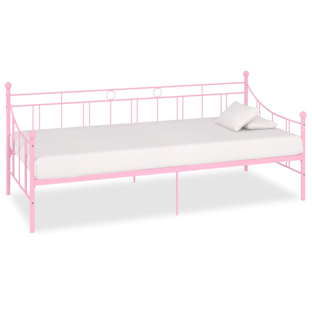 Estructura de cama sin colchón metal blanco 90x200 cm