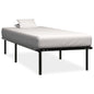 Estrutura de cama sem colchão metal preto 100x200 cm
